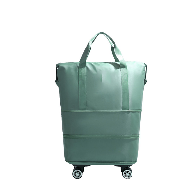 Durable Trolley Bag Wet and Day Separation Duffel Bag Large Capacity Travel Bag with Detachable Wheel