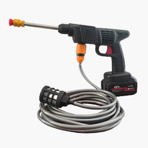 Cordless metal high pressure car washer gun wireless lithium battery car washing foam water Portable spray gun