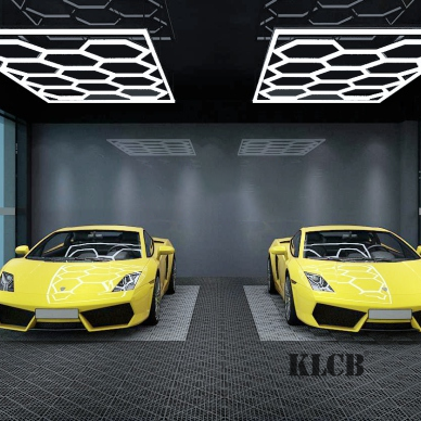 KLCB Car  detailing  light garage  led light  car detail garages hexagonal light