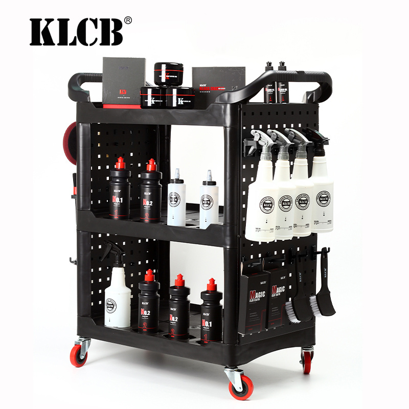 KLCB Three-tier car wash tool cart details utility cart multi-function tool cart