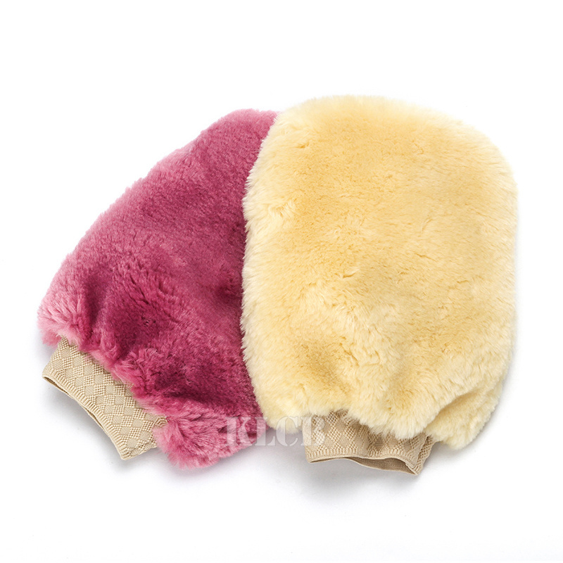 Car wash towel double-sided wool car cleaning bear paw thickened soft car cleaning sponge