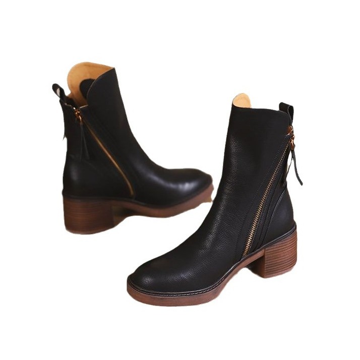 Popular Trendy Women Short Booties Dress Ankle Boot Luxury Heels Boots