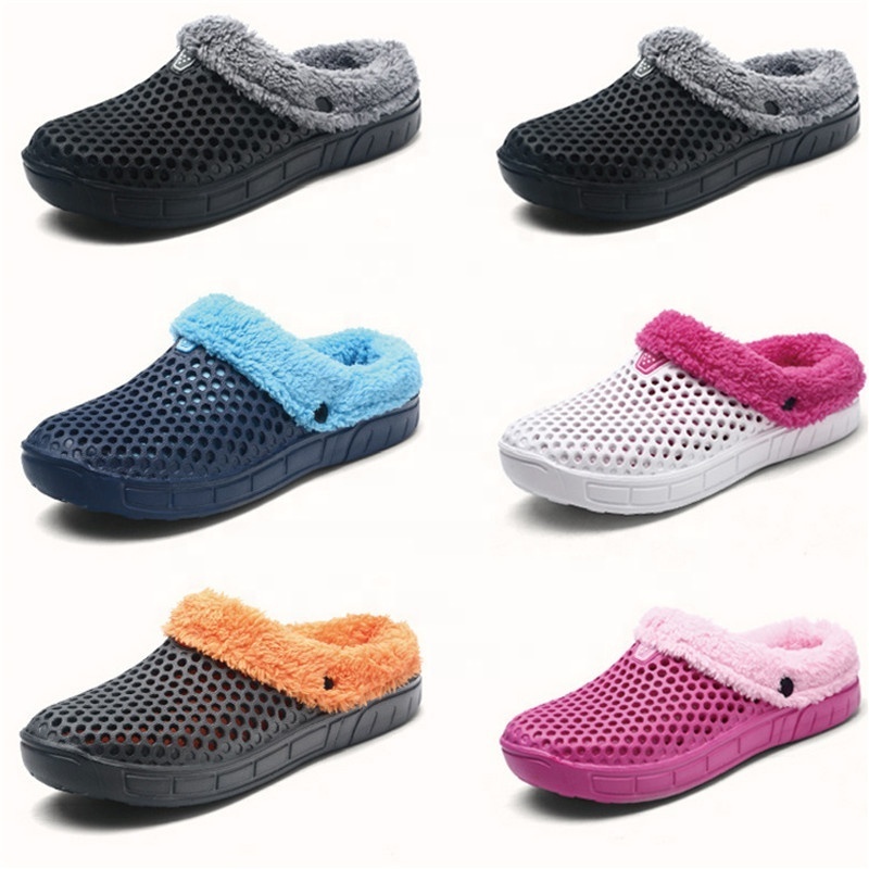 2022 newest Cheap Waterproof Cotton Slippers for Women Winter Indoor Couple Home Warm Plush Slipper