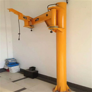 Folding jib cranes 0.5 tonne workshop stationary small space-swinging jib cranes with zero-gravity hoists e boom crane