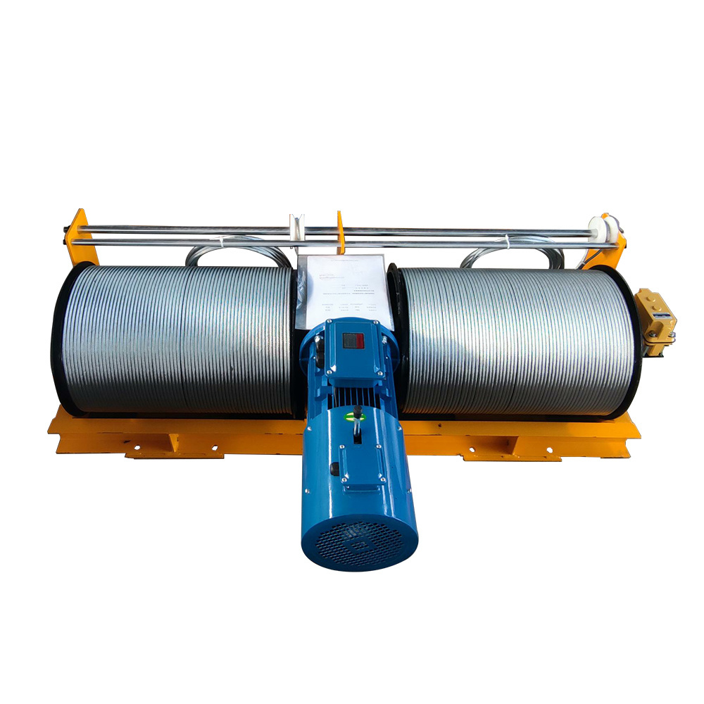 Small double drum winch electric vertical lift traction lifting can be customised multi-function industrial winch