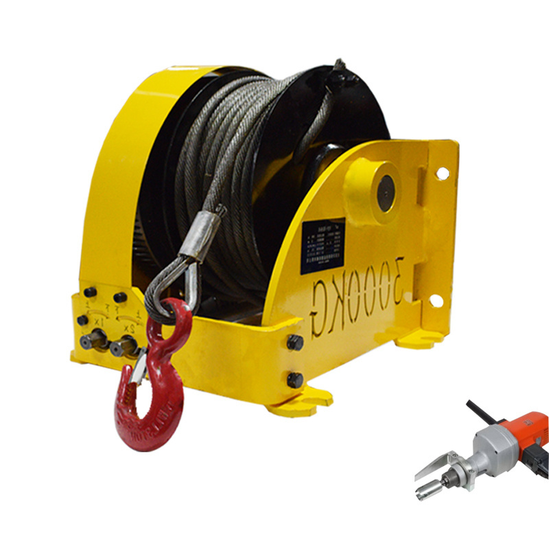 50m hand winch, heavy duty 3 tonne hand winch, electric spanner hand worm gear winch