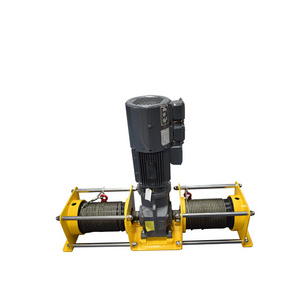 Double drum winch double rope chute winch can be used for hoisting system Electric industrial winch customization ODM