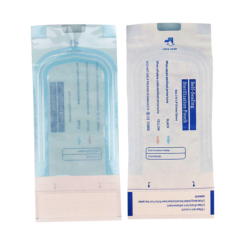 CLEAN DENTAL Dental Disposable Self Sealing Dry Heat Medipack Sterilization Pouch With Dual Indicators