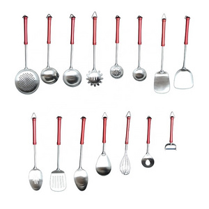 15 Pcs Set Kitchen Cooking Tools 304 Stainless Steel Shovel spoon set Cooking Utensils  Soup Ladle Kitchenware kitchen