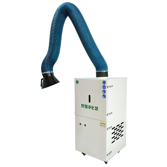 Industrial mobile welding fume collector extractor