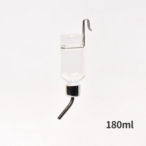 No-Drip Water Bottle Feeder for Guinea Pigs Pet Cages Hanging Water Bottle with Stainless Steel Nozzle