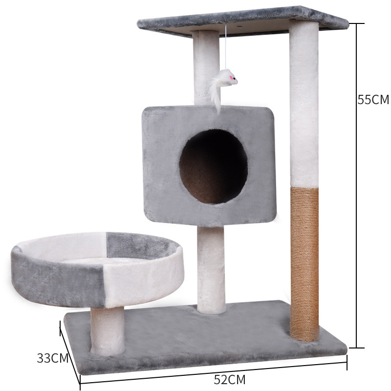 Morden Cat Furniture Cat Play Centre Scratching Post Cat Tree with Hammock