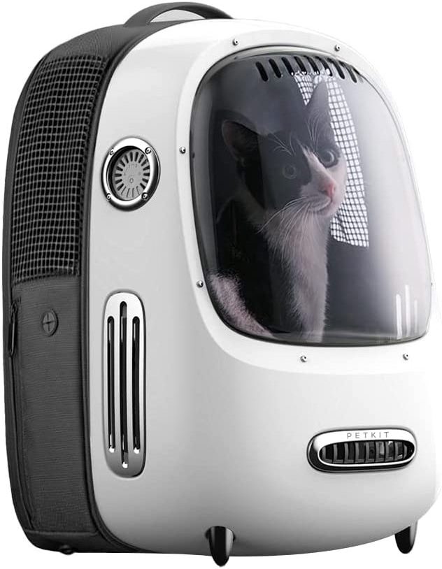 Light Comfortable Cat Dog Backpack Bag Ventilated Cat Backpack Carrier With Inbuilt Fan