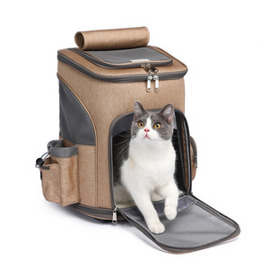 Airline Approved Cat Breathable Carrier Pet Dog Rolling Bag Carrier with Wheels