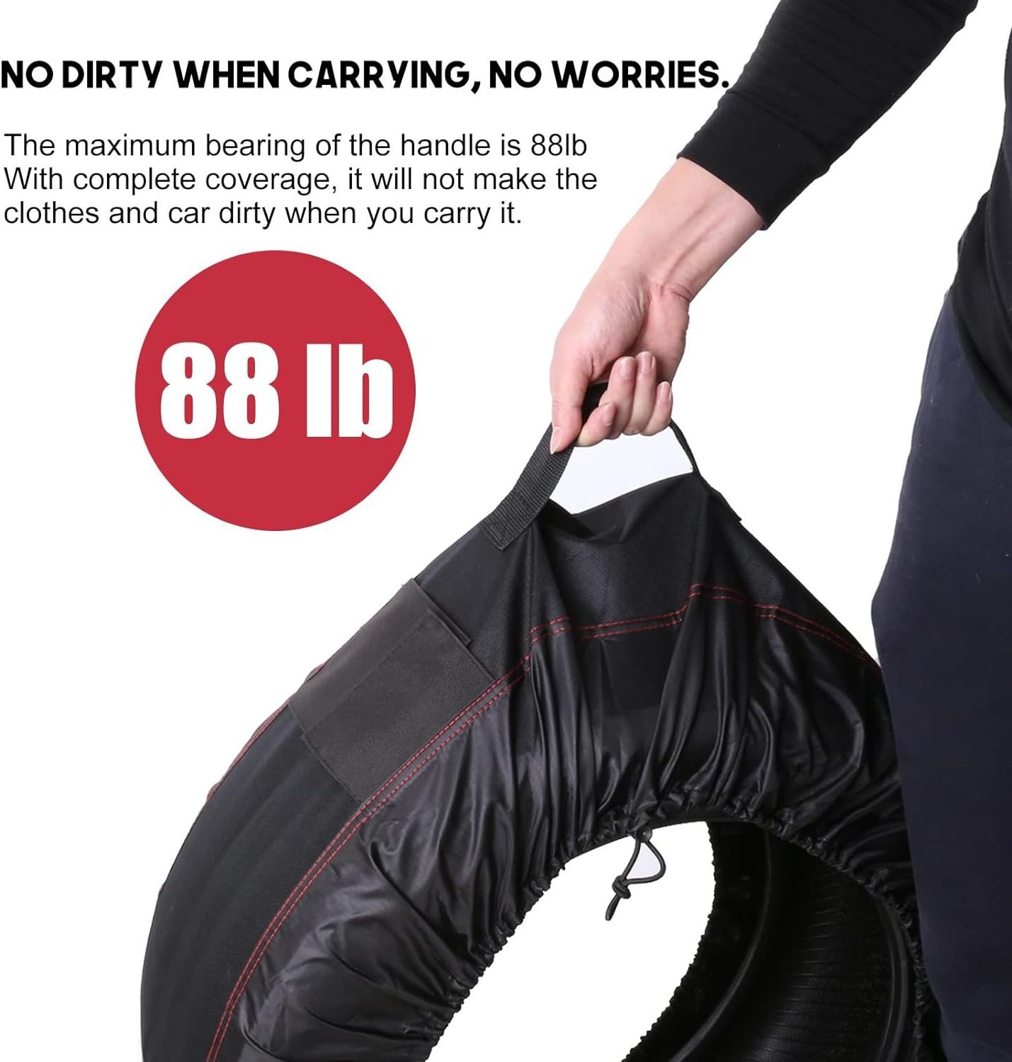 Tire Totes with Handle for Easy Transportation Seasonal 4 Pack Spare Tire Cover