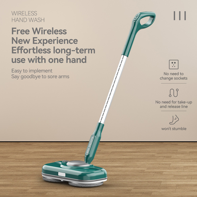 Smart Household Cleaning Equipment Wireless Floor Cleaning Electric Mop with Sprayer and Light