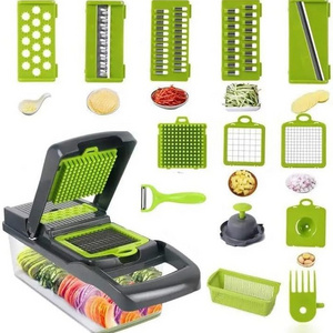 16 in 1 Multifunctional Food Chopper Kitchen Vegetable Slicer Dicer Cutter Pro Onion Chopper Vegetable Chopper With Container