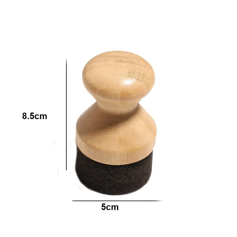 New Arrival Kitchen Bamboo Wood Cutting Board Oil Wax Applicator Elastic Sponge Bamboo Oiling Tool Brush