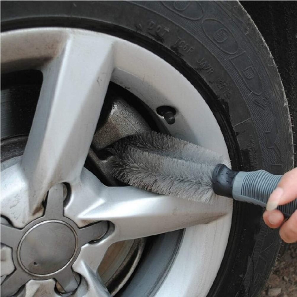 Non Slip Washable Car Wash Brush Microfiber Car Wheel Cleaning Rim Cleaner Brush