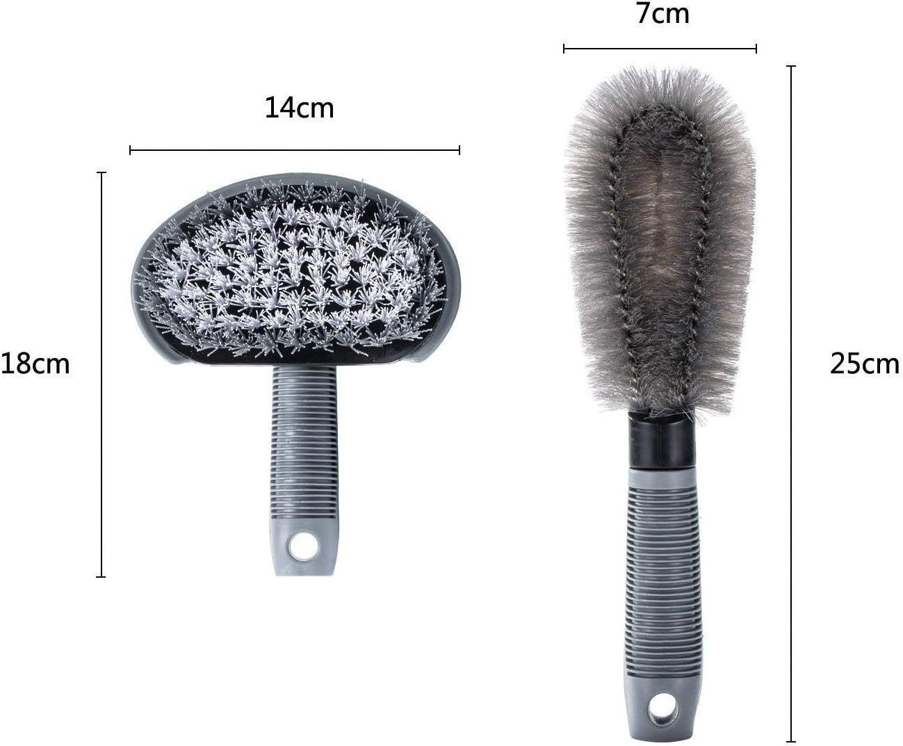 Non Slip Washable Car Wash Brush Microfiber Car Wheel Cleaning Rim Cleaner Brush