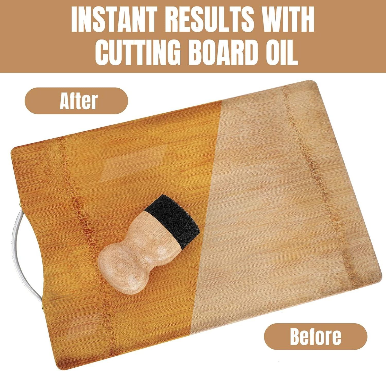 Kitchen Maintenance Oil Wax Applicator Cutting Board Basting Bush Utensils Cutting Board Bamboo Wood Applicator