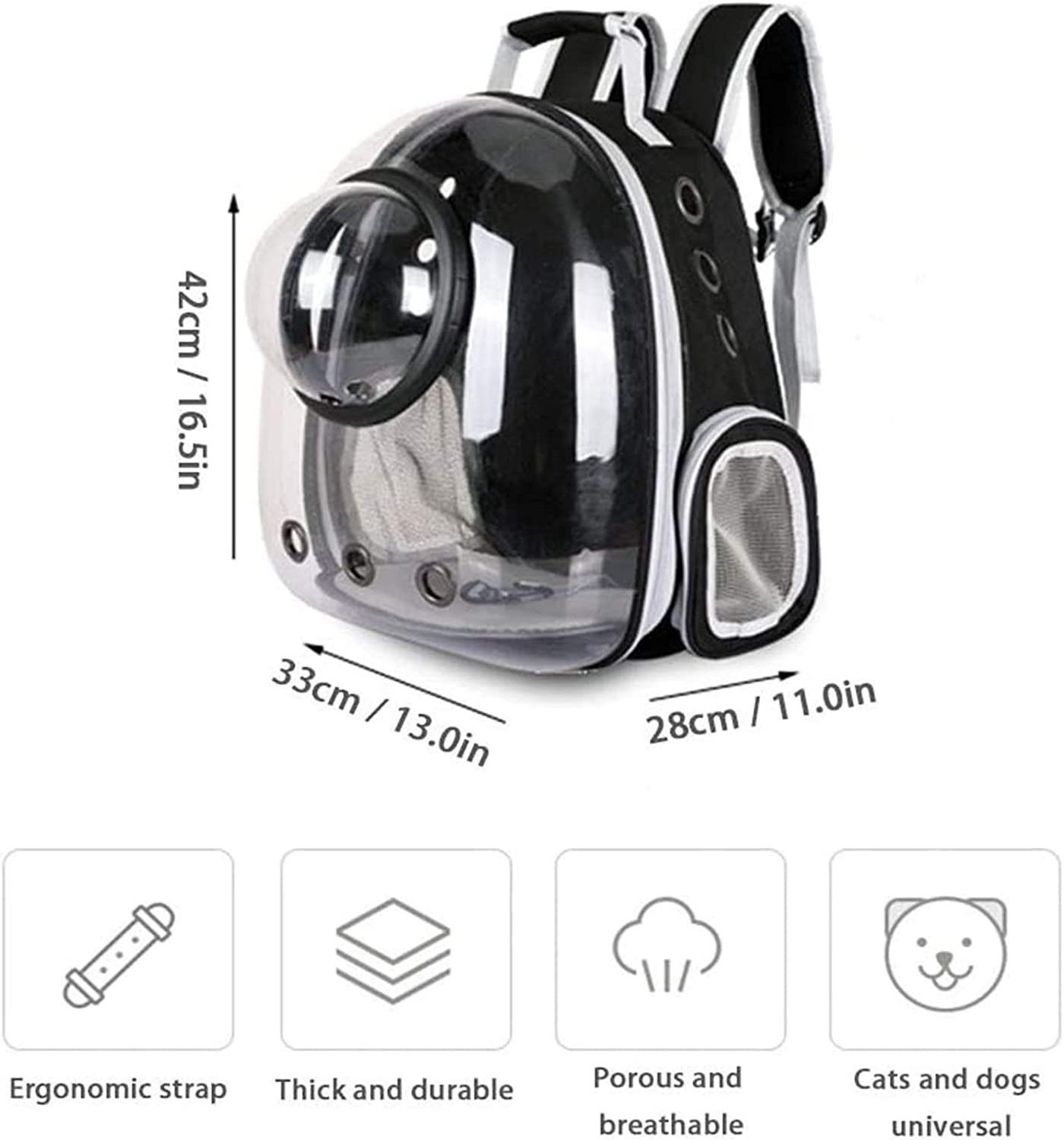 Portable Space Capsule Pet Travel Carrier Backpack Dog Shoulder Bag Cat Knapsack