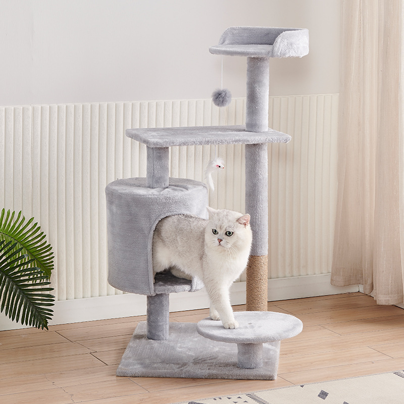 Morden Cat Furniture Cat Play Centre Scratching Post Cat Tree with Hammock