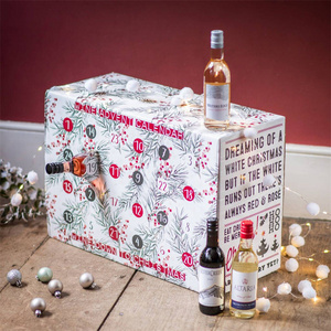 Custom Cardboard Christmas Countdown Wine Advent Calendar 24 Days Beer Advent Calendar Box