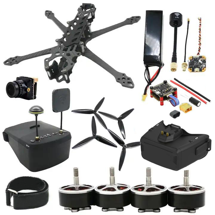 fpv drone 7 inch 10inch max load 2.5kg 140km/h speed 29 minutes flight time optional thermal camera night vision camera fpv