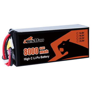 Soft Case 14.8V Lipo Battery 4S 50C 5200mAh 8000mAh with EC5 Plug for RC HELI RC Buggy Truggy Crawler Monster Car Boat Truck