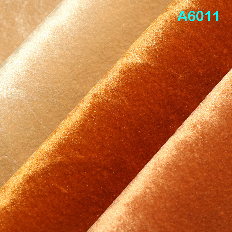 A6011 Dream Color 0.8 mm flocking leather for shoes making PU Synthetic Leather