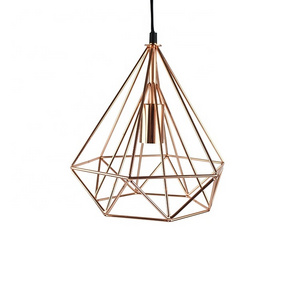 Modern geometric metal high ceiling office hanging pendant lamp light for dining