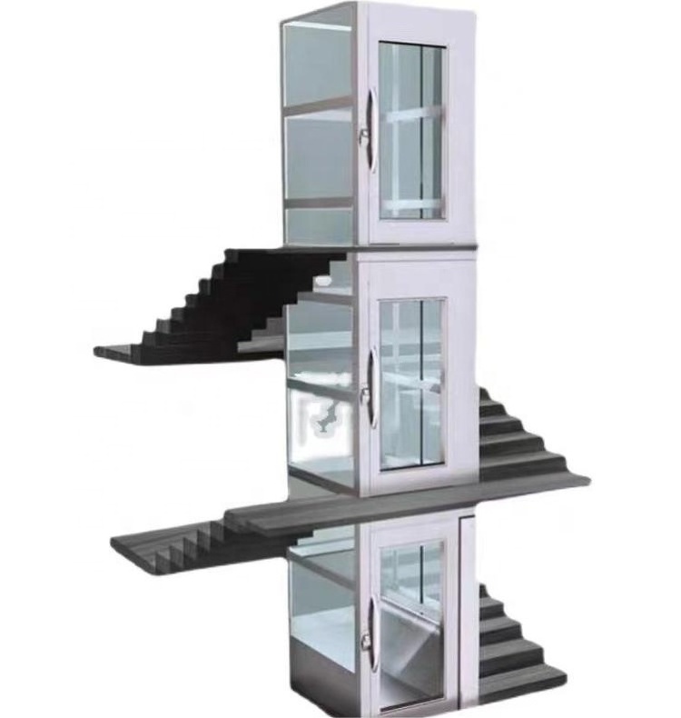 CE Standard Indoor/Outdoor 2-4 Floors Small Residential Elevator Customized Traction Hydraulic Elevator