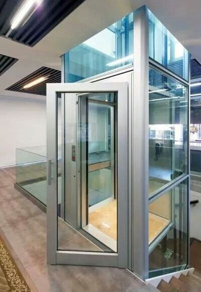 ISO9001 Standard hydraulic outdoor elevator lift for 4 floors residential house