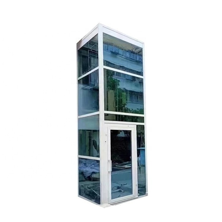 CE Standard Indoor/Outdoor 2-4 Floors Small Residential Elevator Customized Traction Hydraulic Elevator