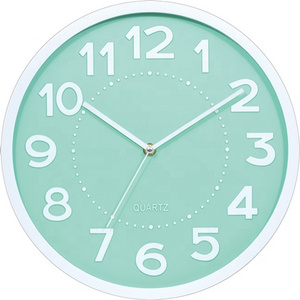 Cheap decorative wall clock with silk printing numbers