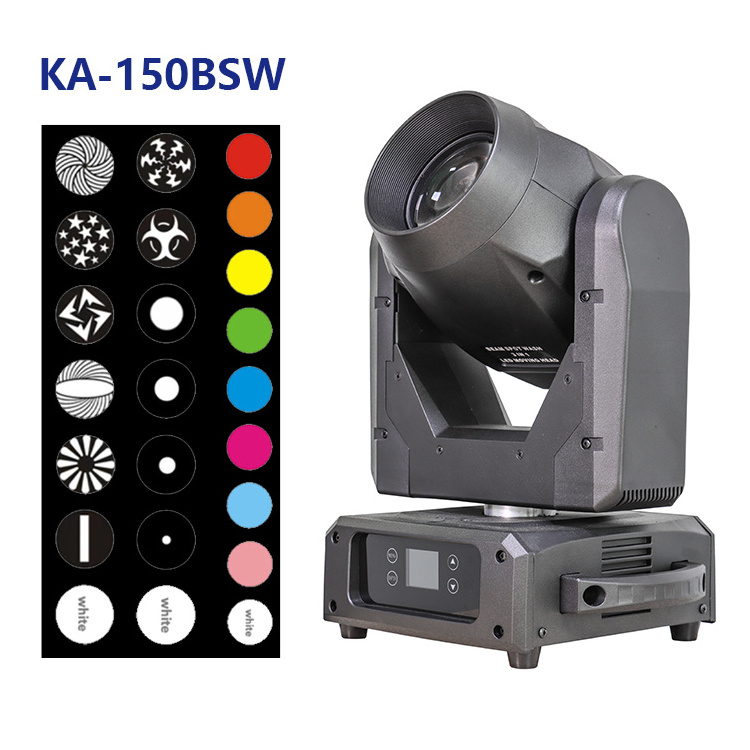 HOT Selling bsw 150w 3IN1 led moving head lights rgbw dmx 512 stage light beam moving head lighting For DISCO PARTY