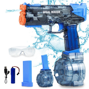 Sell well real looking 2024 summer toys pulse kids plastici water gun china powerful real automatic electric toy water gun