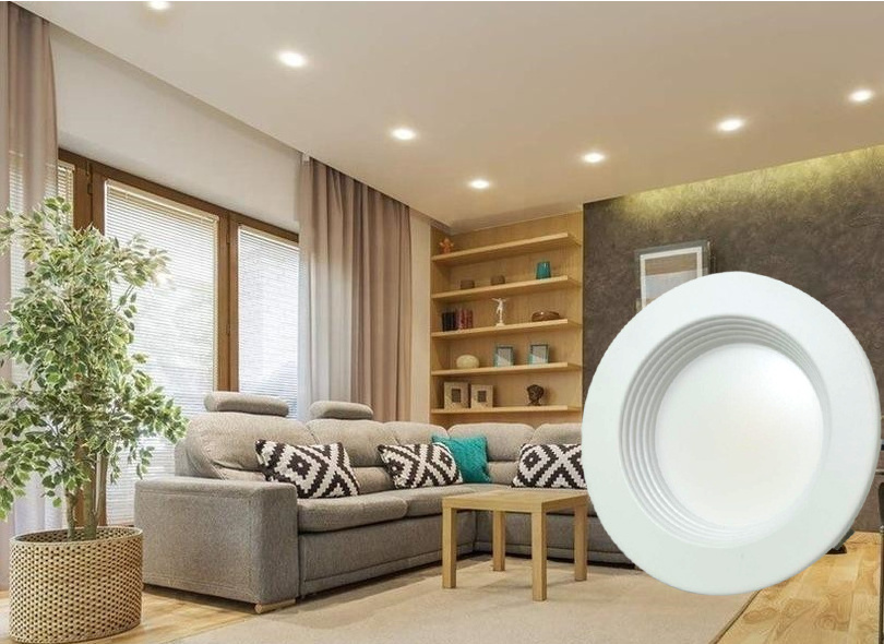 6 inch dimmable high brightness retrofit 5CCT + nightlight recessed downlight can light