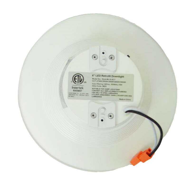 6 inch dimmable high brightness retrofit 5CCT + nightlight recessed downlight can light