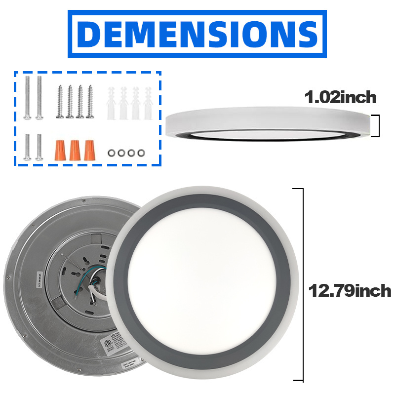 Direct From Stock 13 Inch 3Cct Night Light Surface Round Led Ceiling Panel Light