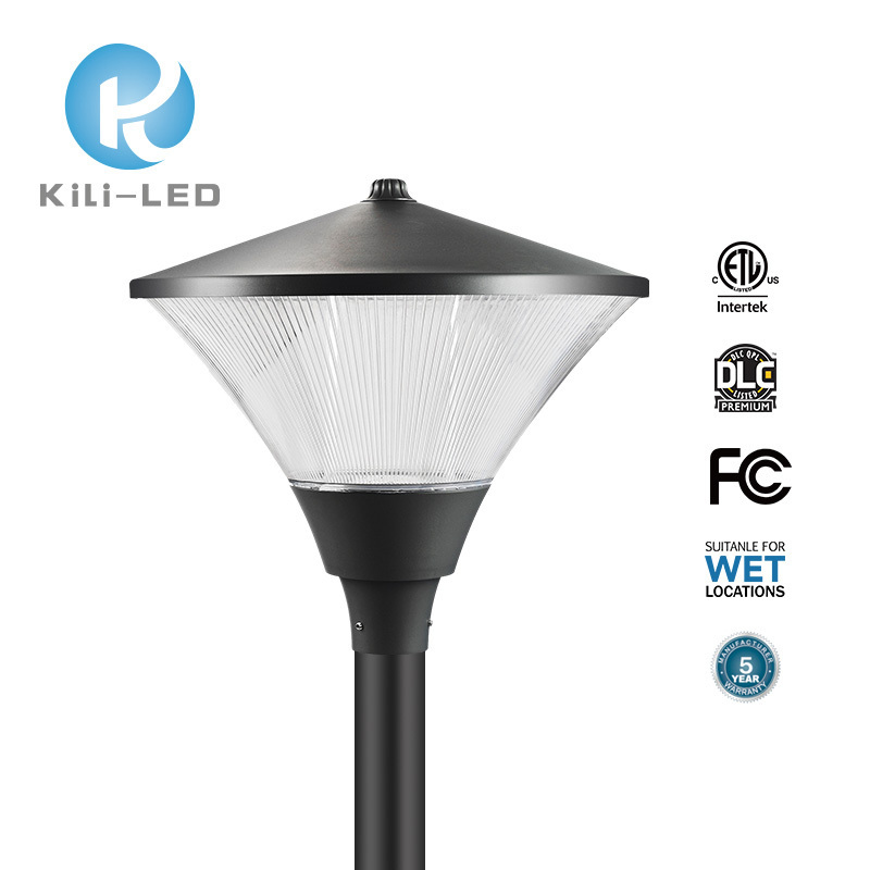 ETL CE RoHS Residential Exterior Front Yard Backyard Commercial Driveway Outdoor Lantern Garden Lamp Fixture LED Post Top Light