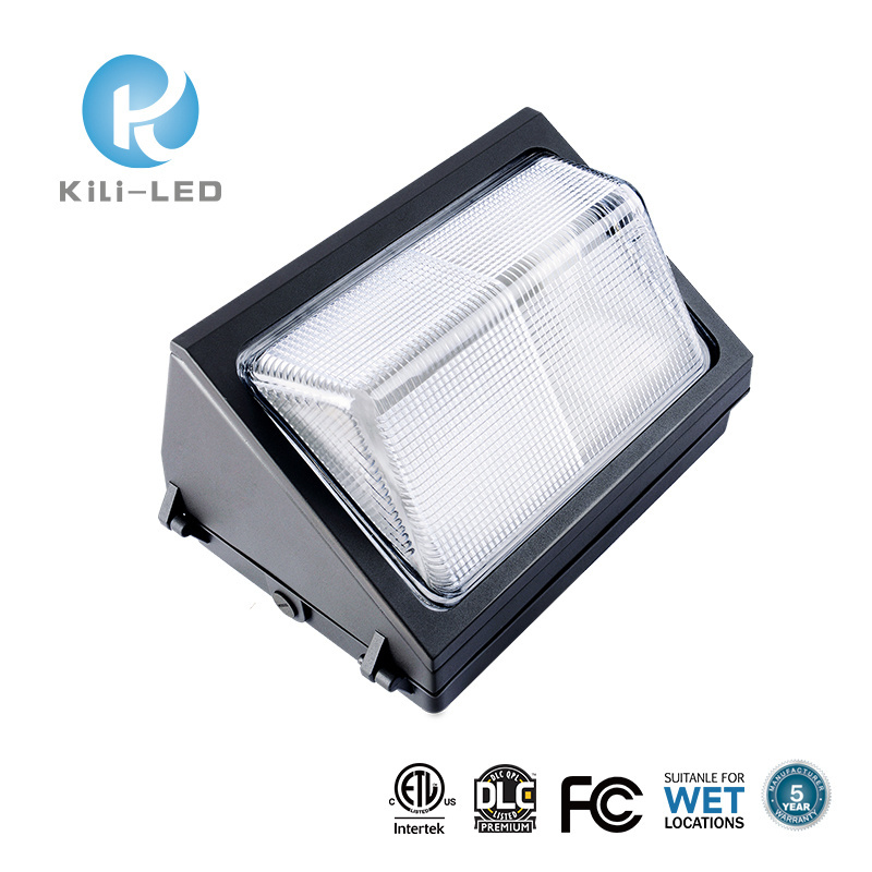 intertek ETL DLC4.4 30W 50W 80W 120W led wall pack light 120lm/w traditional IP65 Industrial Exterior LED Wall pack fixtures