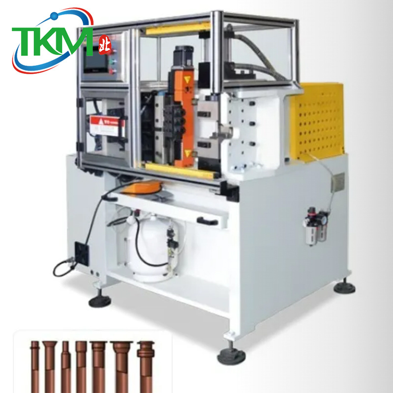 double station automatic pipe tube end forming machine pipe reducer machine/pipe tube  end forming machine