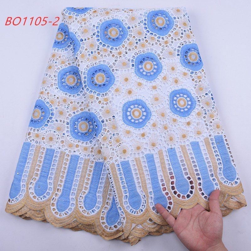 2113 Free Shipping Blue Swiss Lace Fabric Latest Lace Fabric For Nigerian Party Filtex Swiss Voile