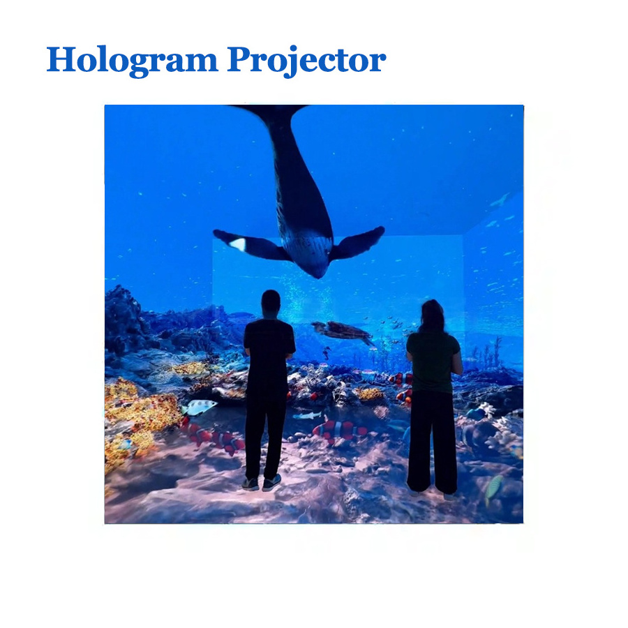 3D LED Hologram Projector: Interactive Holographic Projection Screen and Wall Device for Museums, Outdoor, and 7D Experiences