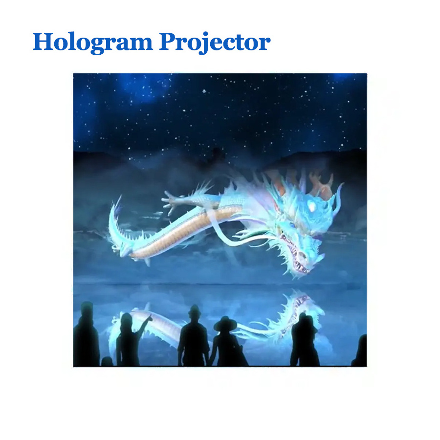 3D LED Hologram Projector: Interactive Holographic Projection Screen and Wall Device for Museums, Outdoor, and 7D Experiences