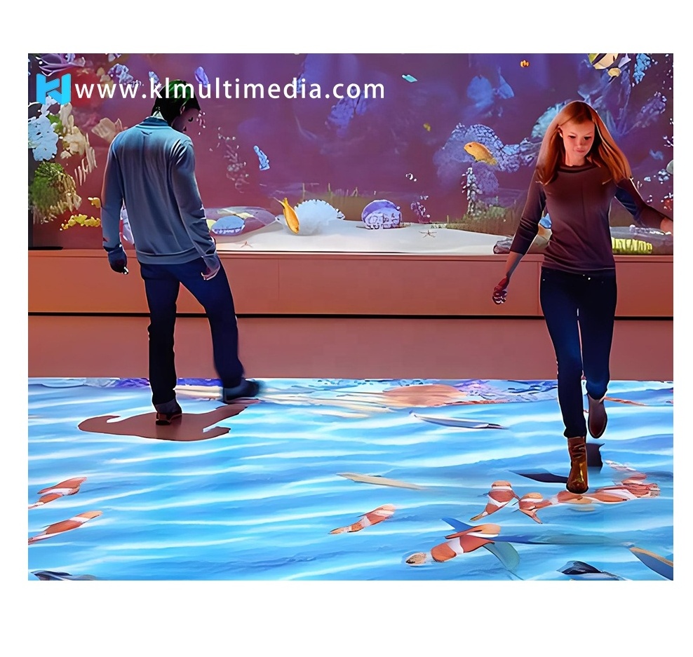 All-In-One Wedding Projector interactive floor wall system Ground projector game 3d hologram device floor mapping projection