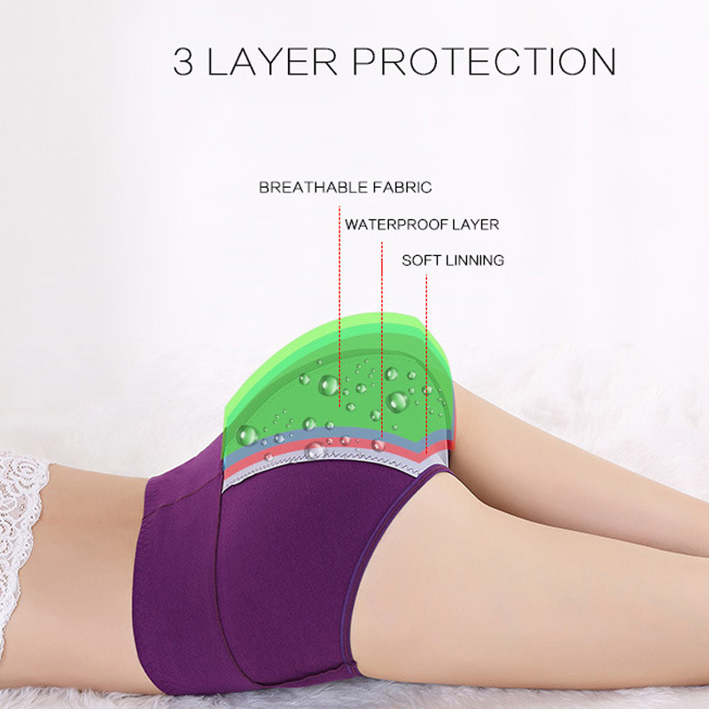 new roupa interior menstrual 3 layer period panty bamboo menstrual underwear biodegradable period panties