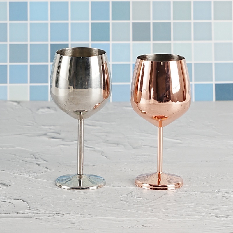 KLP 70ml Unbreakable stainless steel Custom Colored Water Drinking Cup mini Goblet Metal Customized Amber Ceramic